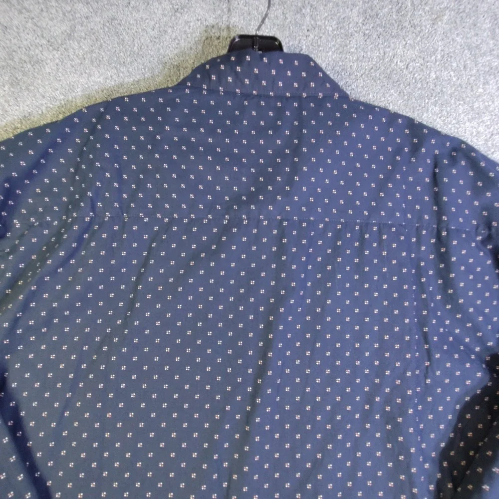 Kenneth Cole Mens Shirt Blue 3X Lightweight Button Up Long Sleeve Regular Fit